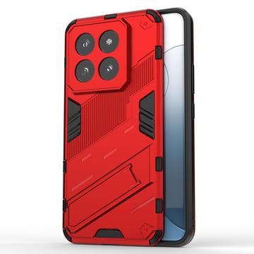Xiaomi 14 Pro Armor Hybrid Case with Stand - Red