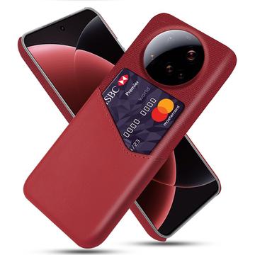 Xiaomi 15 Ultra KSQ Case with Card Pocket - Red