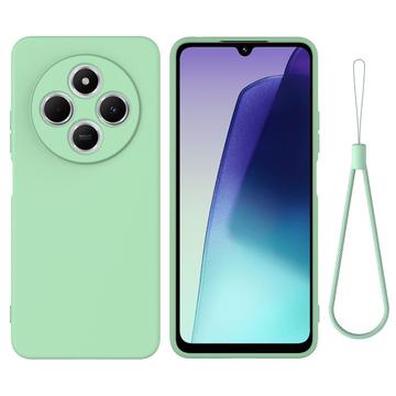 Xiaomi 15 Ultra Liquid Silicone Case with Hand Strap - Green