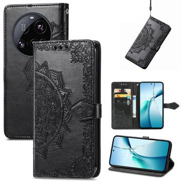 Xiaomi 15 Ultra Mandala Series Wallet Case - Black