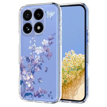 Xiaomi 15T Floral Pattern TPU Case - Purple