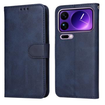 Xiaomi 17 Pro Max Wallet Case with Stand - Blue