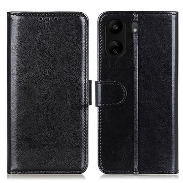 Xiaomi Poco C65/Redmi 13C Wallet Case with Magnetic Closure - Black