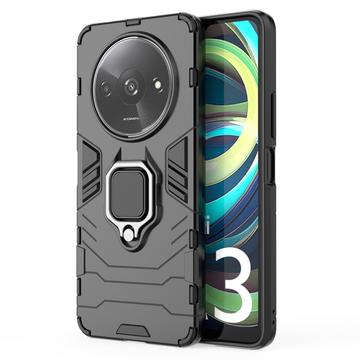 Xiaomi Redmi A3 Hybrid Case with Ring Holder - Black