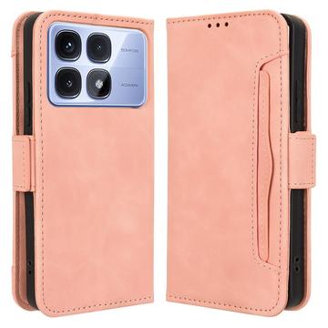 Xiaomi Redmi K70 Ultra Cardholder Series Wallet Case - Pink