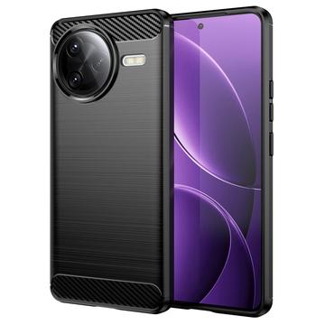 Xiaomi Redmi K80 Pro Brushed TPU Case - Carbon Fiber - Black