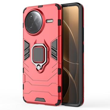 Xiaomi Redmi K80 Pro Hybrid Case with Ring Holder - Red