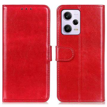 Xiaomi Redmi Note 12 Pro Wallet Case with Magnetic Closure - Red