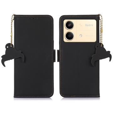 Xiaomi Redmi Note 13R Pro Wallet Leather Case with RFID - Black