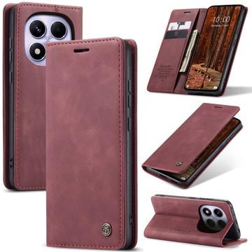 Xiaomi Redmi Note 14 Pro 4G Caseme 013 Series Wallet Case - Wine Red