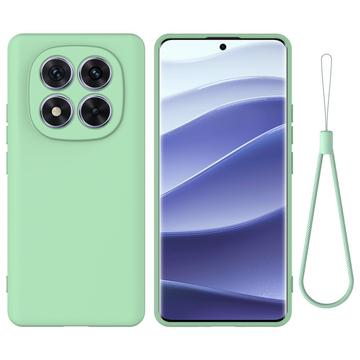 Xiaomi Redmi Note 14 Pro 5G/Poco X7 Liquid Silicone Case with Hand Strap - Green