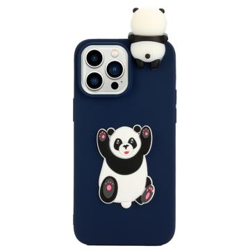 3D Cartoon iPhone 14 Pro Max TPU Case - Panda