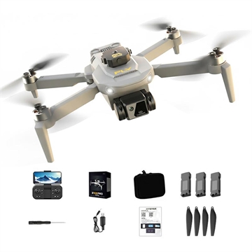 Z102 EIS Gimbal Drone with Dual Camera, Optical Flow - Grey