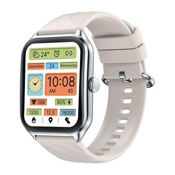 Zeblaze GTS 4 Smartwatch with AMOLED Display & Bluetooth Calling - Silver