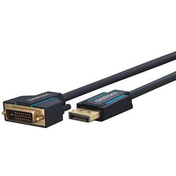 Clicktronic DVI-D Dual-Link / Active DisplayPort Cable - 1m - Black