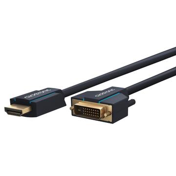 Clicktronic DVI / HDMI Cable - 1m - Black