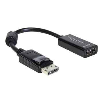 Delock Adapter DisplayPort male> HDMI female - Black