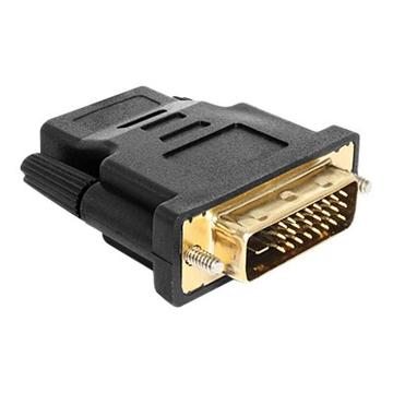 Delock Adapter DVI 24+1 pin male> HDMI female - Black