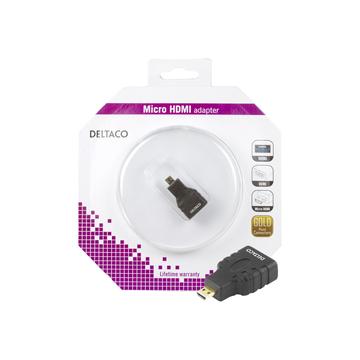 Deltaco Micro HDMI Adapter - Black