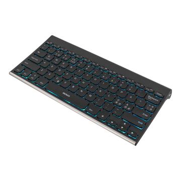 DELTACO TB-630 mini Tastatur 7 farver Tradlos Nordisk - Black