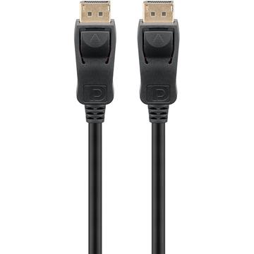Photos - Cable (video, audio, USB) Goobay 1.2 VESA 4K Ultra HD DisplayPort Cable - 1m - Black 