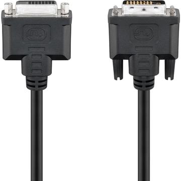 Goobay Dual Link DVI-D Full HD Extension Cable - 2m - Nickel Plated - Black