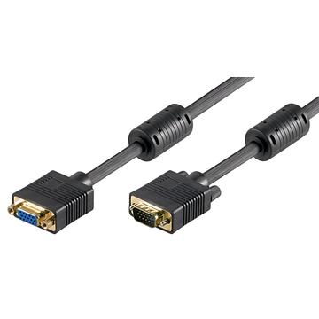 Goobay Full HD SVGA Extension Cable - 2m - Black