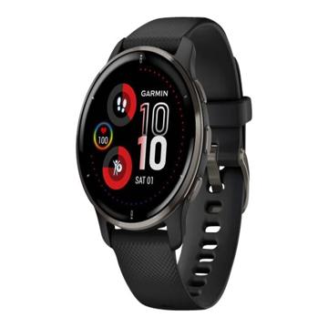 Image of Garmin Venu 2 PLUS, AMOLED GPS Smartwatch with All-day Advanced Health and Fitness Features, Voice Functionality, Music Storage, Wellness Smartwatch with up to 9 days battery life, Black