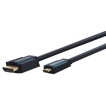 Clicktronic HDMI / Micro HDMI Adapter Cable - 3m - Black