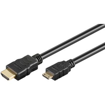 Goobay HDMI 1.4 / Mini HDMI Adapter Cable - 5m - Black