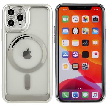 iPhone 11 Pro Max Color Silicone Case - MagSafe Compatible - Silver