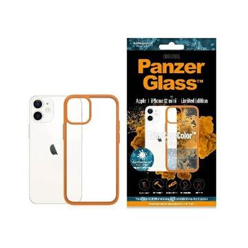 iPhone 12 Mini PanzerGlass ClearCase Antibacterial Case - Orange / Clear
