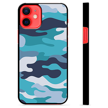 iPhone 12 mini Protective Cover - Blue Camouflage