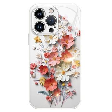 iPhone 12 Pro Max Flower Bouquet Hybrid Case - White