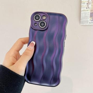 iPhone 13 3D Linear Wavy Case - Purple