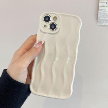 iPhone 13 3D Linear Wavy Case - White