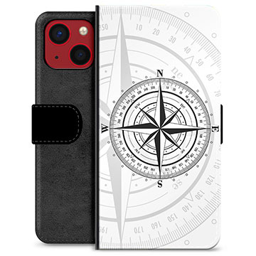 iPhone 13 Mini Premium Wallet Case - Compass