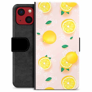 iPhone 13 Mini Premium Wallet Case - Lemon Pattern