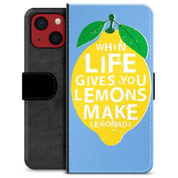 iPhone 13 Mini Premium Wallet Case - Lemons