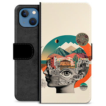 iPhone 13 Premium Wallet Case - Abstract Collage