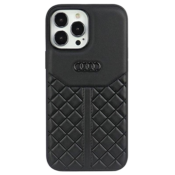 iPhone 13 Pro Max Audi Leather Coated Case - Black