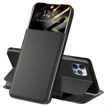 iPhone 13 Pro Max Front Smart View Flip Case - Black