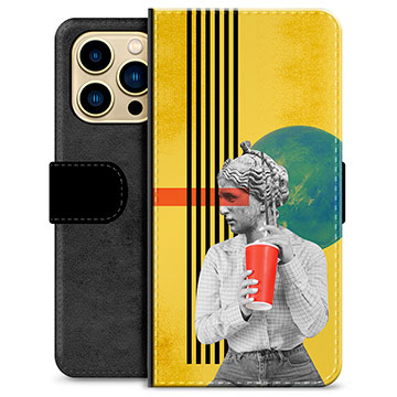 iPhone 13 Pro Max Premium Wallet Case - Retro Art