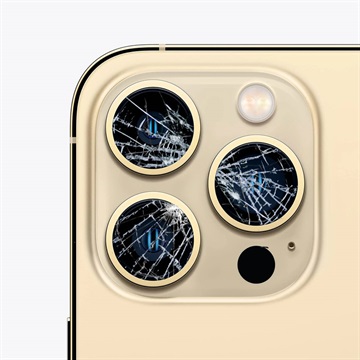 iPhone 13 Pro Max Camera Lens Glass Repair - Gold