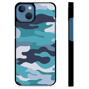 iPhone 13 Protective Cover - Blue Camouflage