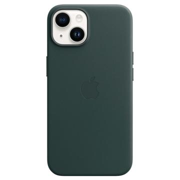 iPhone 14 Apple Leather Case with MagSafe MPP53ZM/A - Forest Green