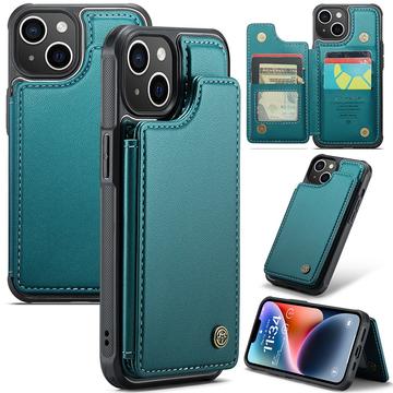 iPhone 14 Plus Caseme C22 Case RFID Card Wallet - Green