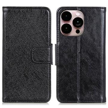 iPhone 14 Pro Max Elegant Series Wallet Case - Black