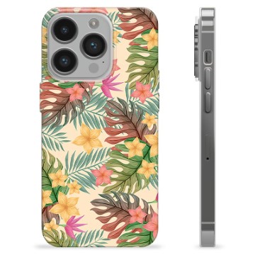 iPhone 14 Pro TPU Case - Pink Flowers