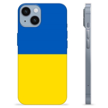 iPhone 14 TPU Case Ukrainian Flag - Yellow and Light Blue